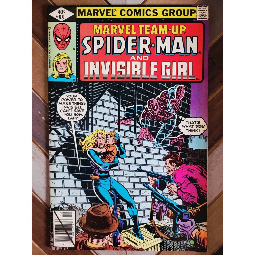 Marvel Team-Up #88 (VF) Spider-Man, Invisible Woman Sue Storm Buckler Cover 1979